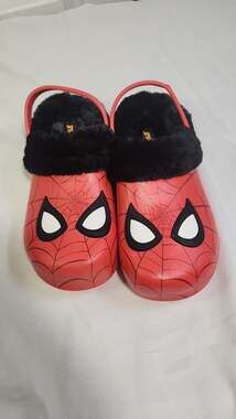 Marvel Spider-Man Boys Fleece-Lined Winter Clogs